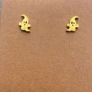Gold Ghost Earrings